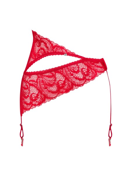 Obsessive reggicalze asimmetrico in pizzo rosso collezione Atenica Obsessive reggicalze asimmetrico in pizzo rosso collezione Atenica