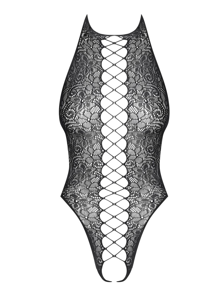 Obsessive Lingerie body elasticizzato aperto sotto B113