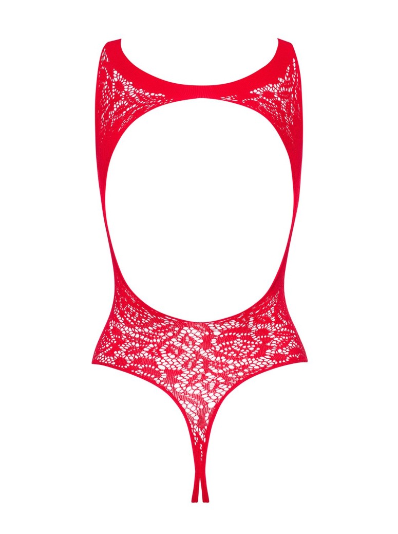 Obsessive Lingerie body rosso aperto multistretch B120