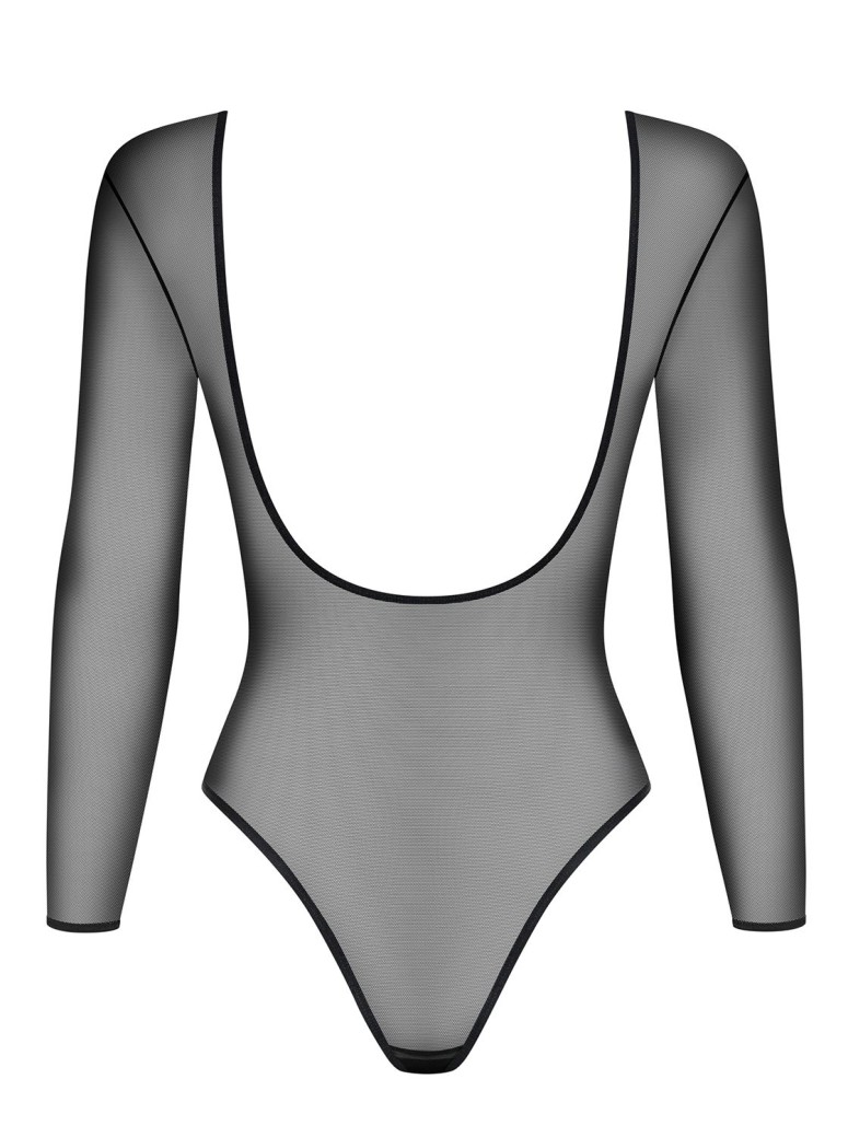Obsessive Lingerie body in tulle a maniche lunghe B124