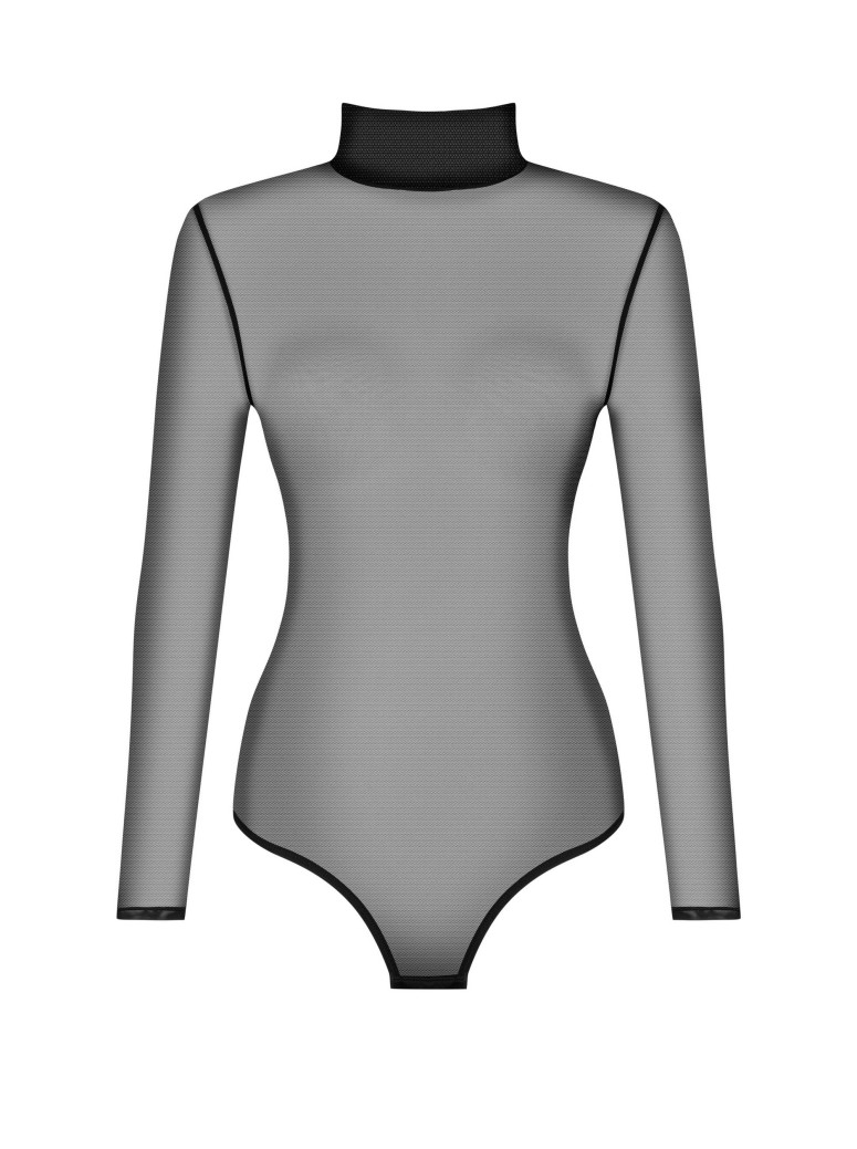 Obsessive Lingerie sexy body trasparente a maniche lunghe B136