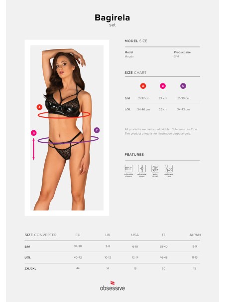 Obsessive Lingerie sexy completino intimo con trama animalier Bagirela Obsessive Lingerie sexy completino intimo con trama animalier Bagirela