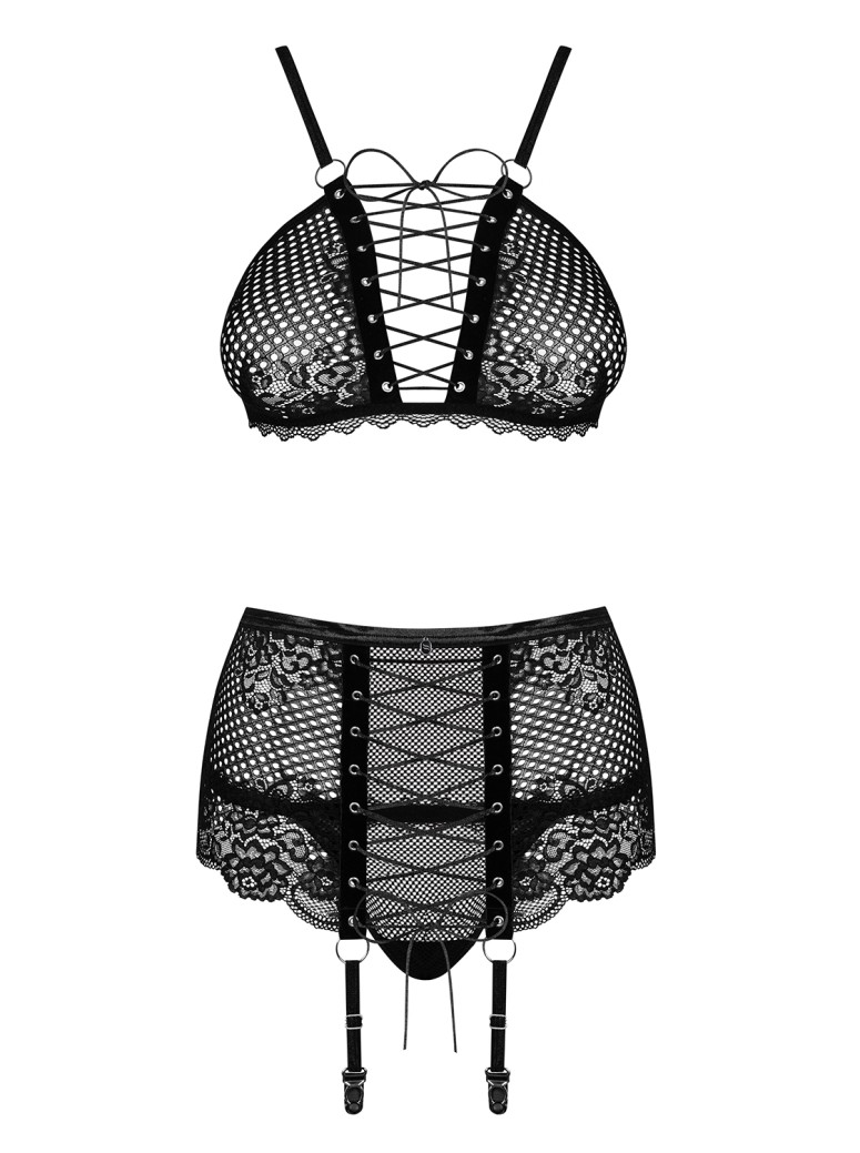 Obsessive Lingerie sexy completino con reggicalze collezione Basitta