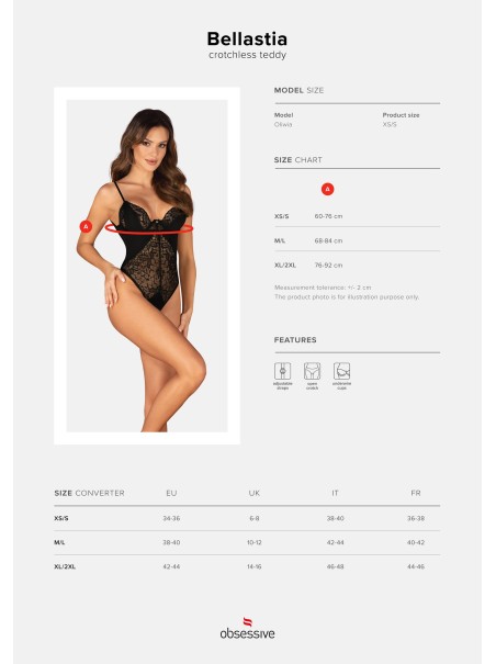 Obsessive Lingerie sexy body aperto collezione Bellastia Obsessive Lingerie sexy body aperto collezione Bellastia