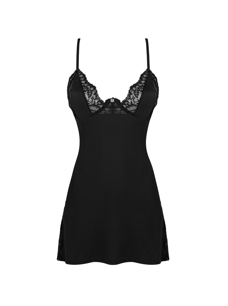 Obsessive Lingerie elegante chemise con perizoma collezione Bellastia