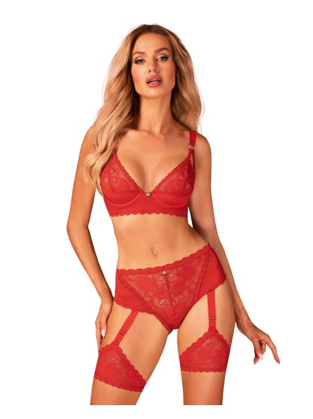 Obsessive reggiseno in pizzo rosso con ferretto collezione Belovya Obsessive reggiseno in pizzo rosso con ferretto collezione Belovya