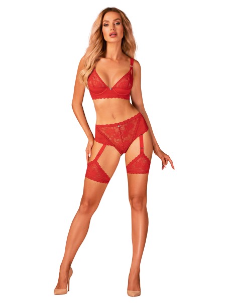 Obsessive reggiseno in pizzo rosso con ferretto collezione Belovya Obsessive reggiseno in pizzo rosso con ferretto collezione Belovya