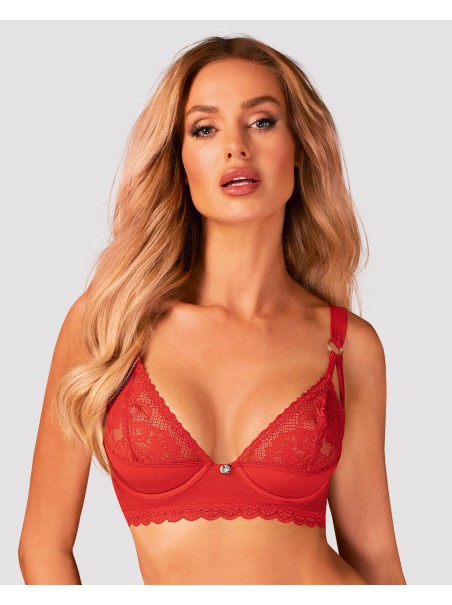 Obsessive reggiseno in pizzo rosso con ferretto collezione Belovya Obsessive reggiseno in pizzo rosso con ferretto collezione Belovya