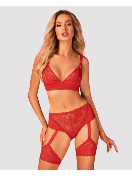 Obsessive reggiseno in pizzo rosso con ferretto collezione Belovya Obsessive reggiseno in pizzo rosso con ferretto collezione Belovya