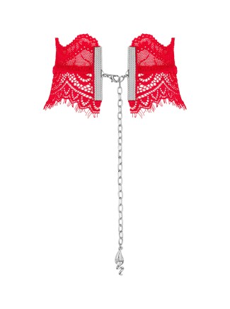 Obsessive Lingerie choker in pizzo rosso collezione Bergamore 2