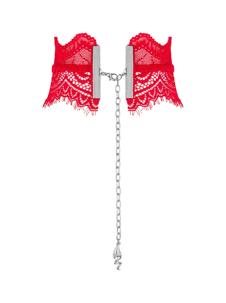 Obsessive Lingerie choker in pizzo rosso collezione Bergamore