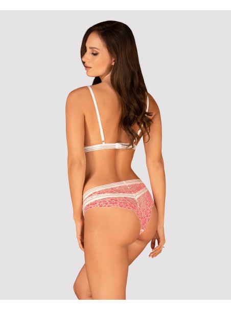 Obsessive Lingerie completino in pizzo floreale rosa Bloomys