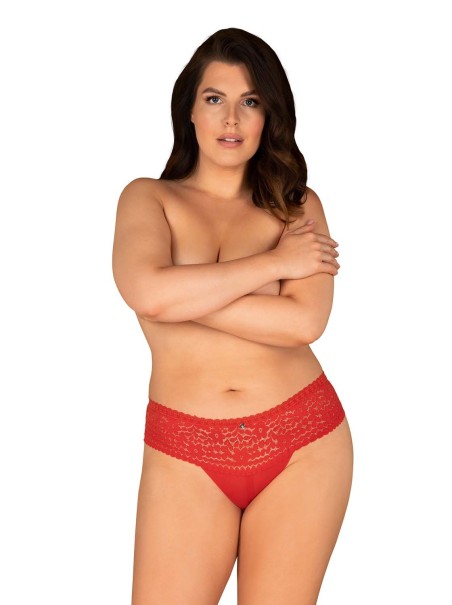 Obsessive Lingerie mutandine Curvy in pizzo rosso fino a 7XL Blossmina Obsessive Lingerie mutandine Curvy in pizzo rosso fino a 7XL Blossmina