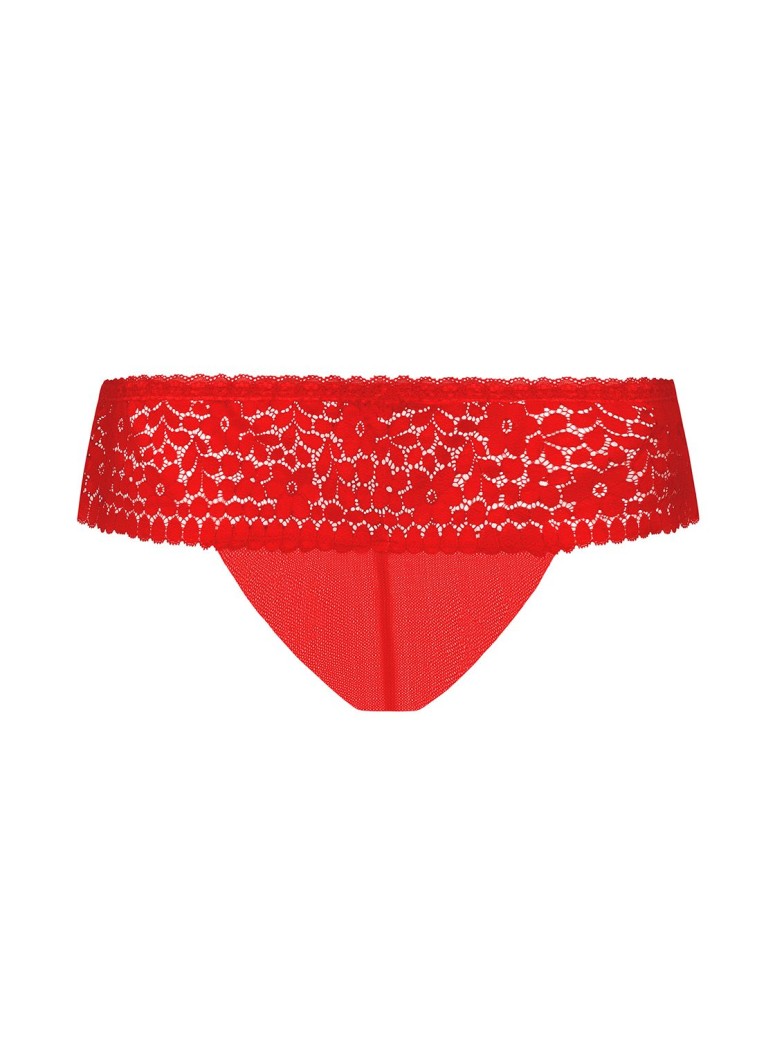 Obsessive Lingerie mutandine Curvy in pizzo rosso fino a 7XL Blossmina
