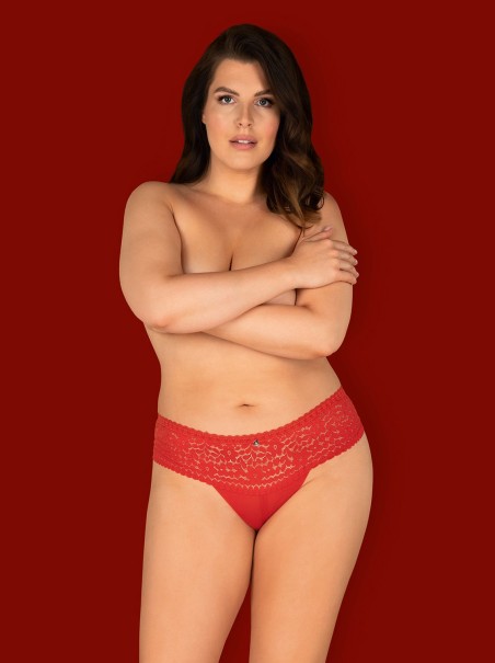 Obsessive Lingerie mutandine Curvy in pizzo rosso fino a 7XL Blossmina Obsessive Lingerie mutandine Curvy in pizzo rosso fino a 7XL Blossmina