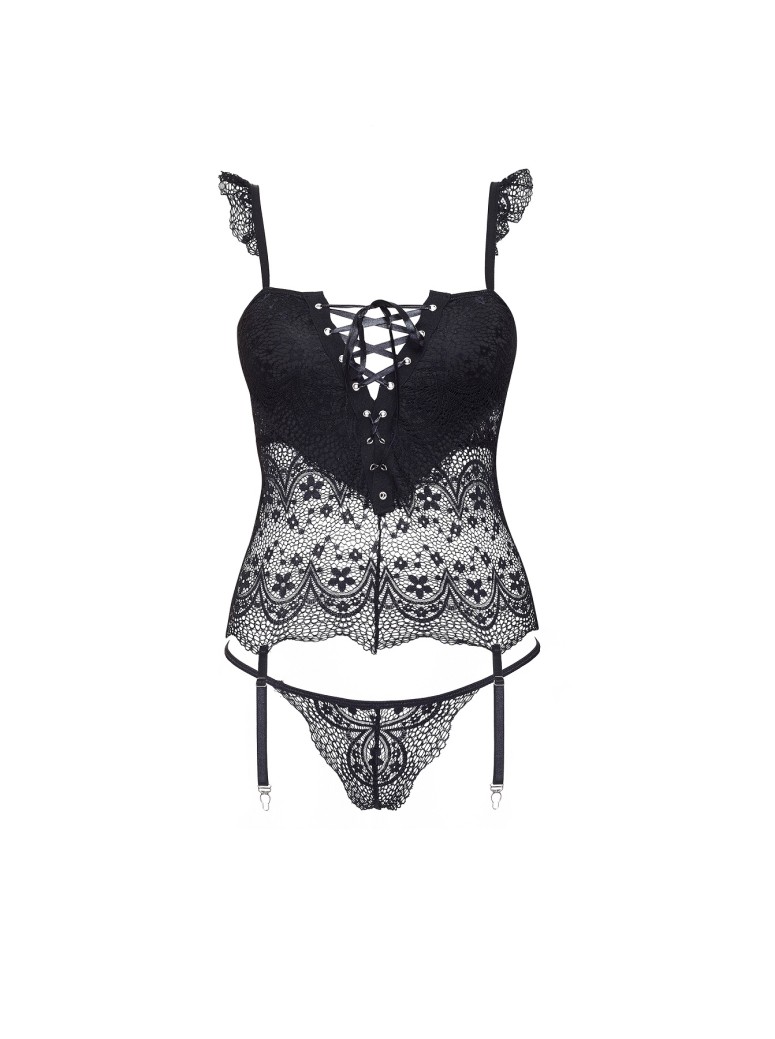 Beauty Night Lingerie Sexy corsetto Alena con balza da Beauty Night Lingerie