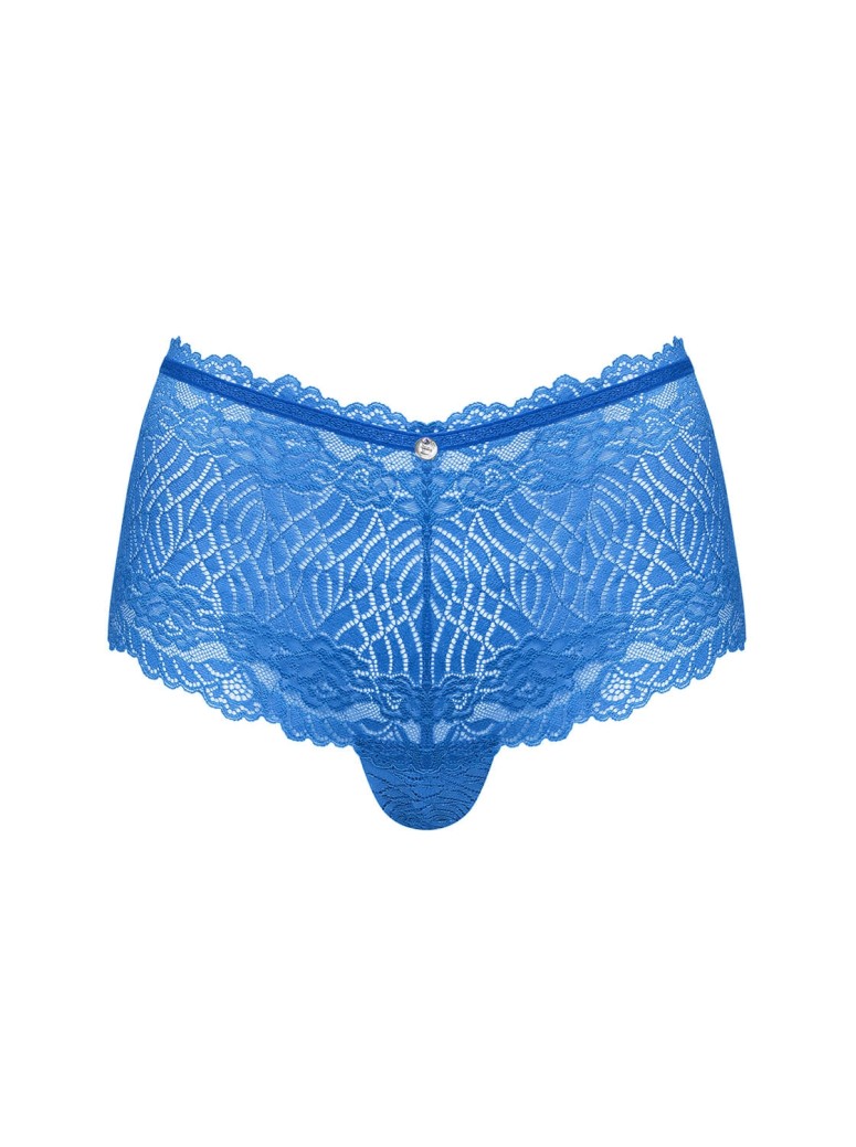 Obsessive Lingerie shorts in pizzo blu collezione Bluellia