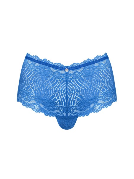 Obsessive Lingerie shorts in pizzo blu collezione Bluellia