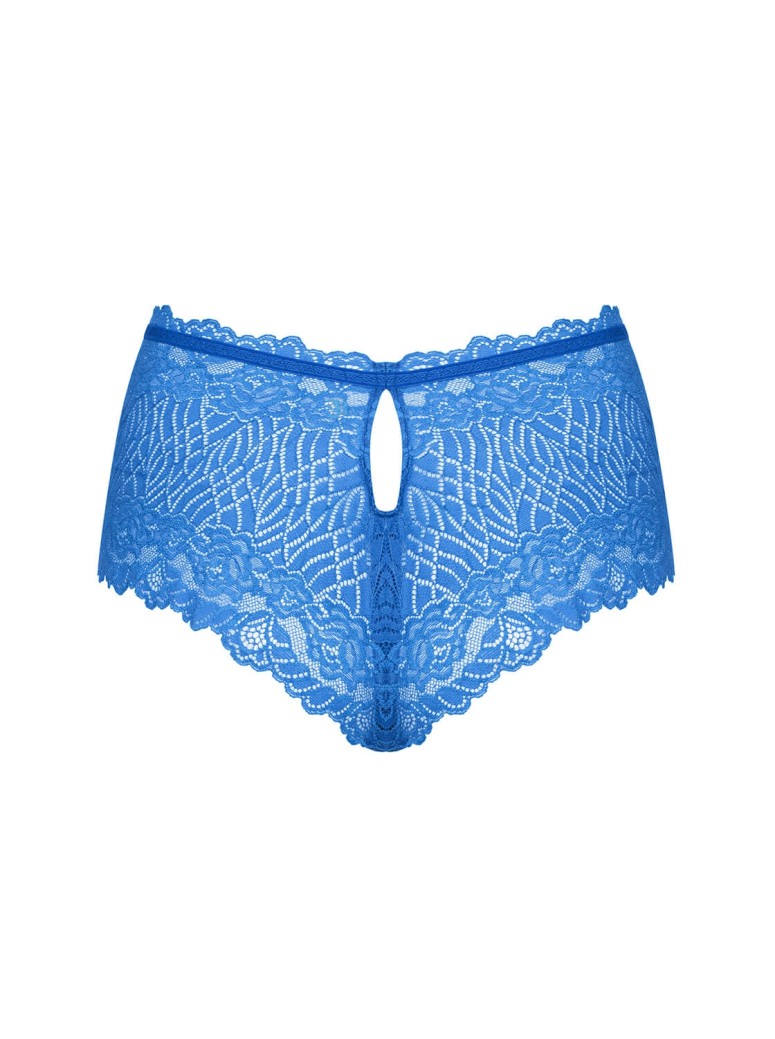 Obsessive Lingerie shorts in pizzo blu collezione Bluellia