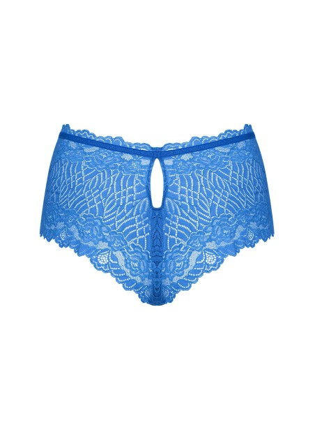 Obsessive Lingerie shorts in pizzo blu collezione Bluellia