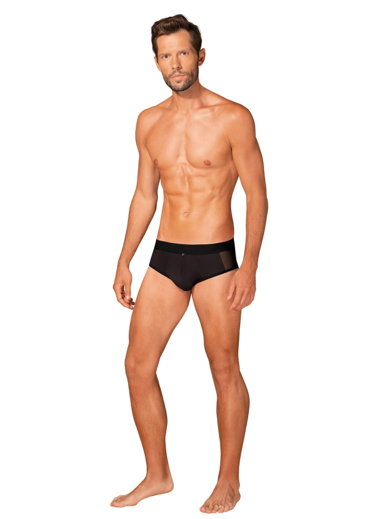 Obsessive Lingerie slip da uomo neri Boldero