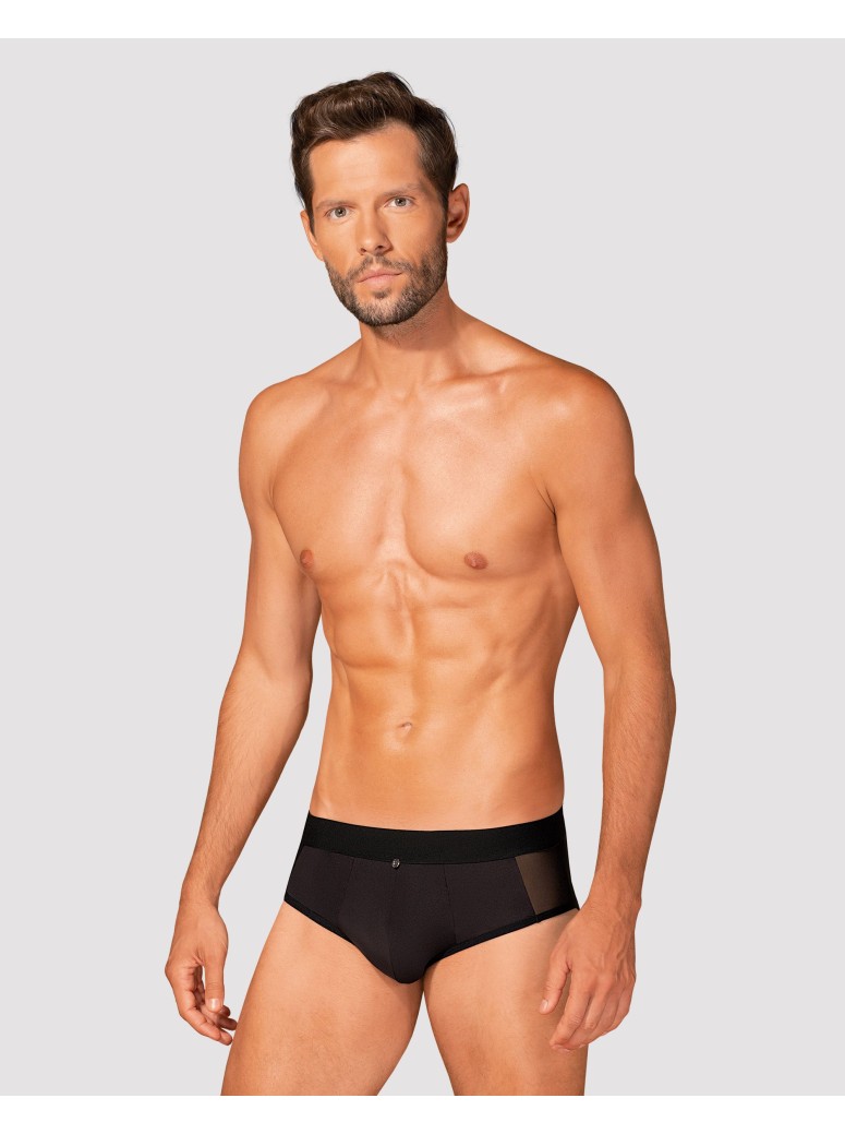 Obsessive Lingerie slip da uomo neri Boldero