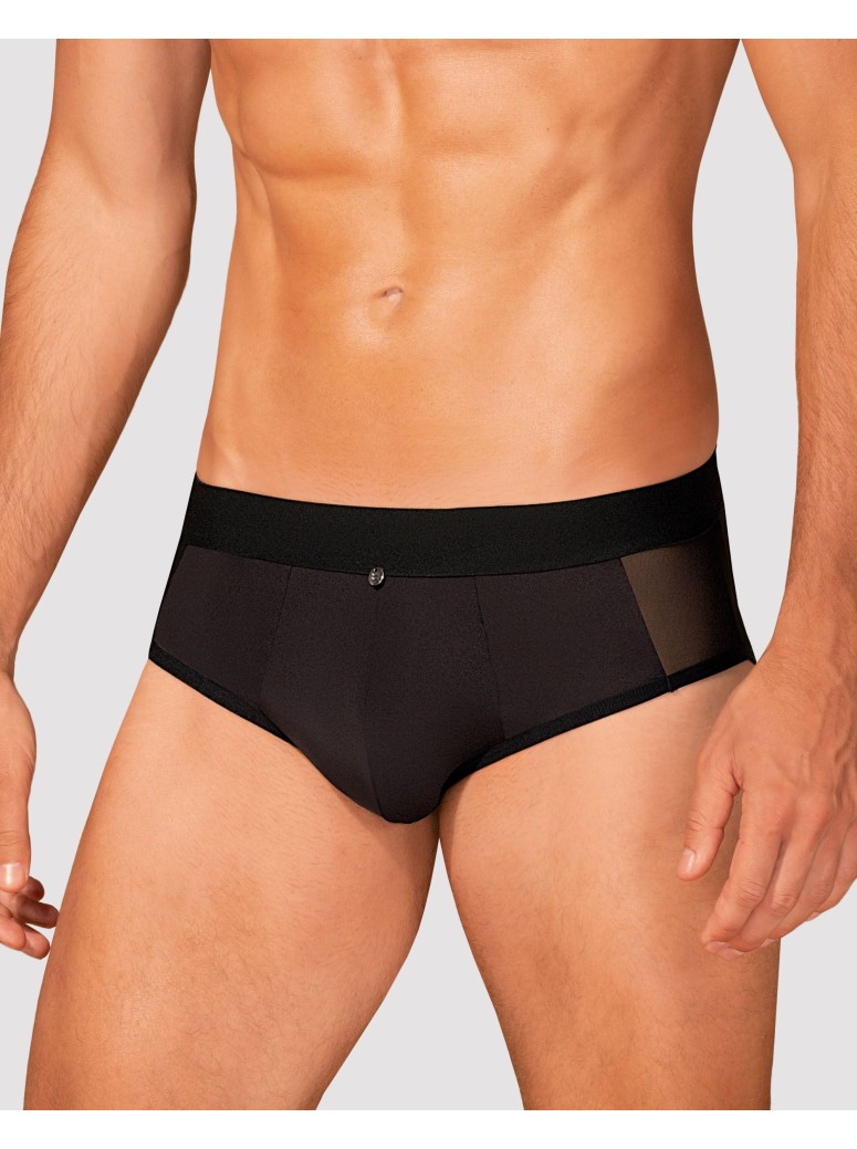 Obsessive Lingerie slip da uomo neri Boldero