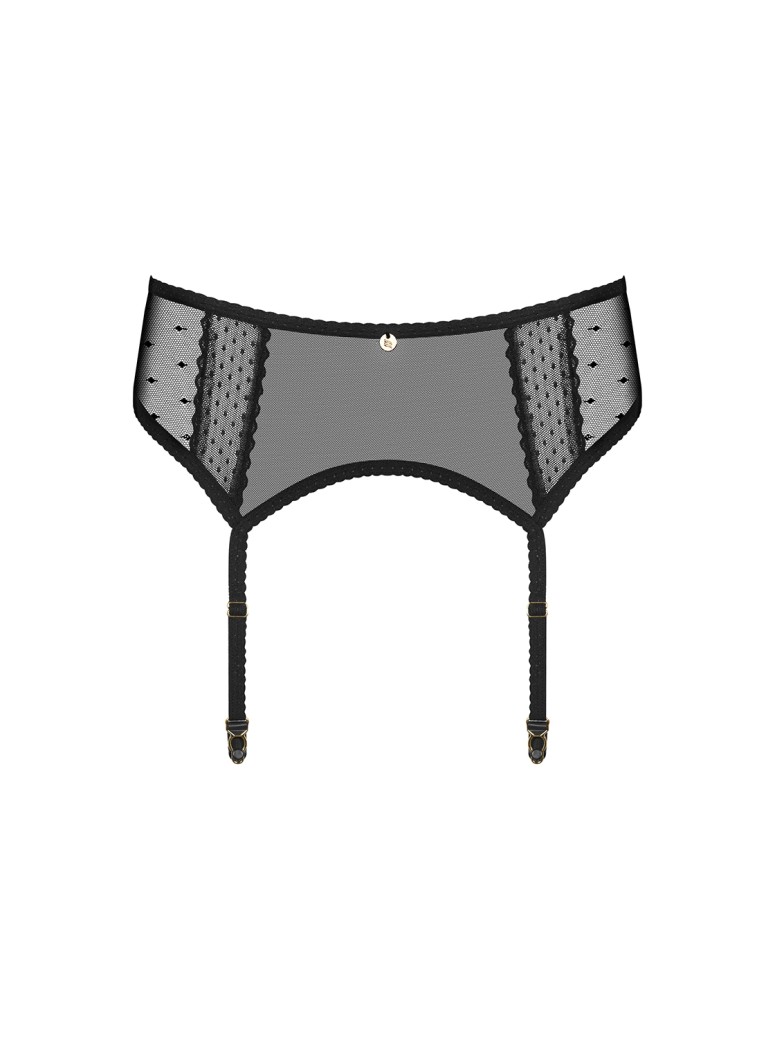 Obsessive Lingerie reggicalze con allacciatura in raso Bowessa