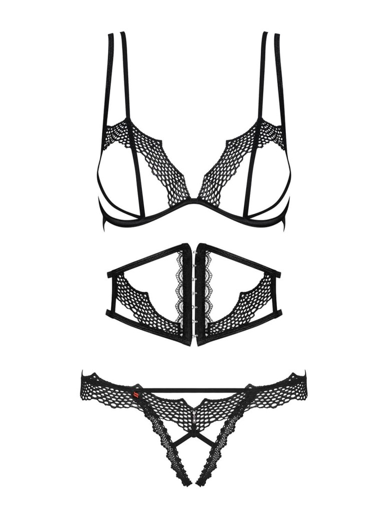 Obsessive Lingerie  completino intimo aperto con stringivita Bravelle