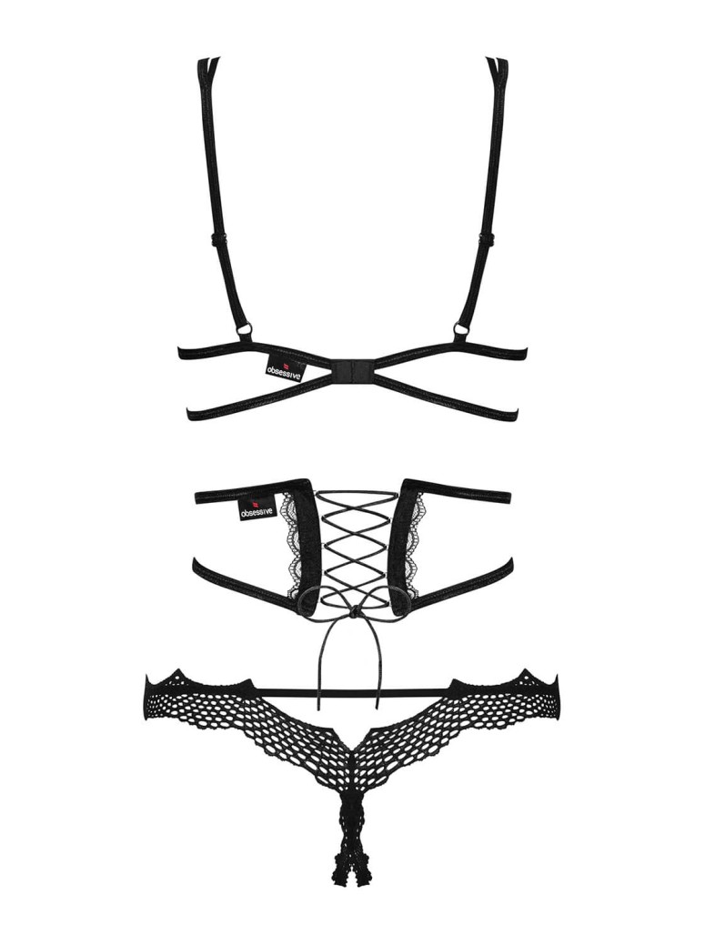 Obsessive Lingerie  completino intimo aperto con stringivita Bravelle