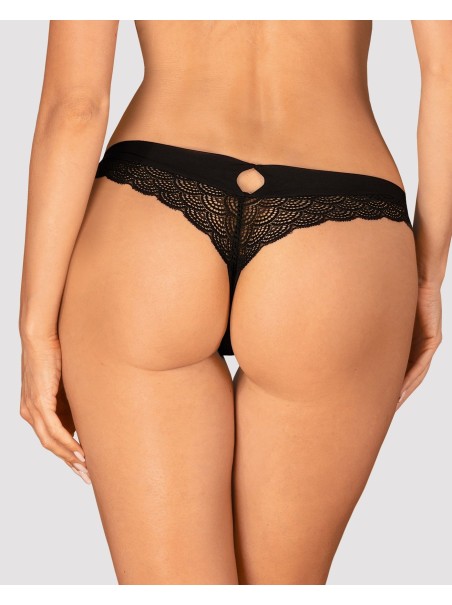 Obsessive Lingerie sexy brasiliana in pizzo nero collezione Chemeris