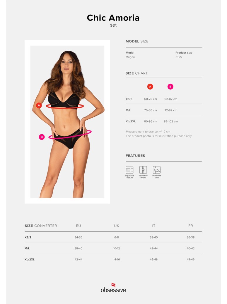 Obsessive Lingerie completino intimo coordinato collezione Chic Amoria