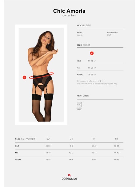 Obsessive Lingerie  sexy reggicalze nero collezione Obsessive Chic Amoria Obsessive Lingerie  sexy reggicalze nero collezione Obsessive Chic Amoria