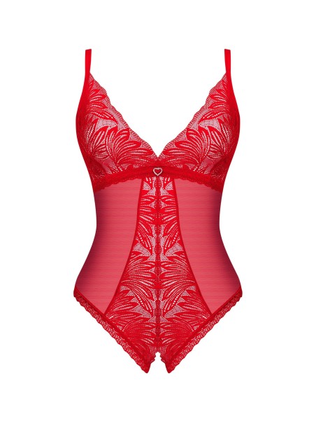 Obsessive Lingerie sexy body rosso aperto collezione Chilisa