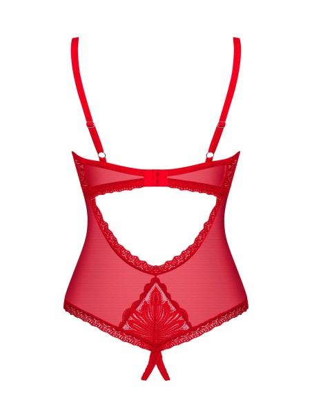 Obsessive Lingerie sexy body rosso aperto collezione Chilisa
