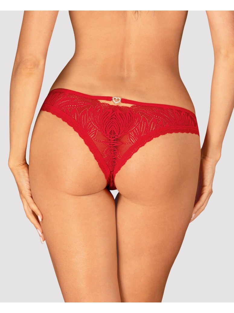 Obsessive sexy mutandine in pizzo rosso collezione Chilisa
