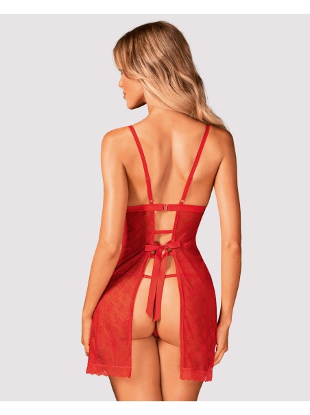 Obsessive Lingerie babydoll per Natale completo di perizoma Claussica