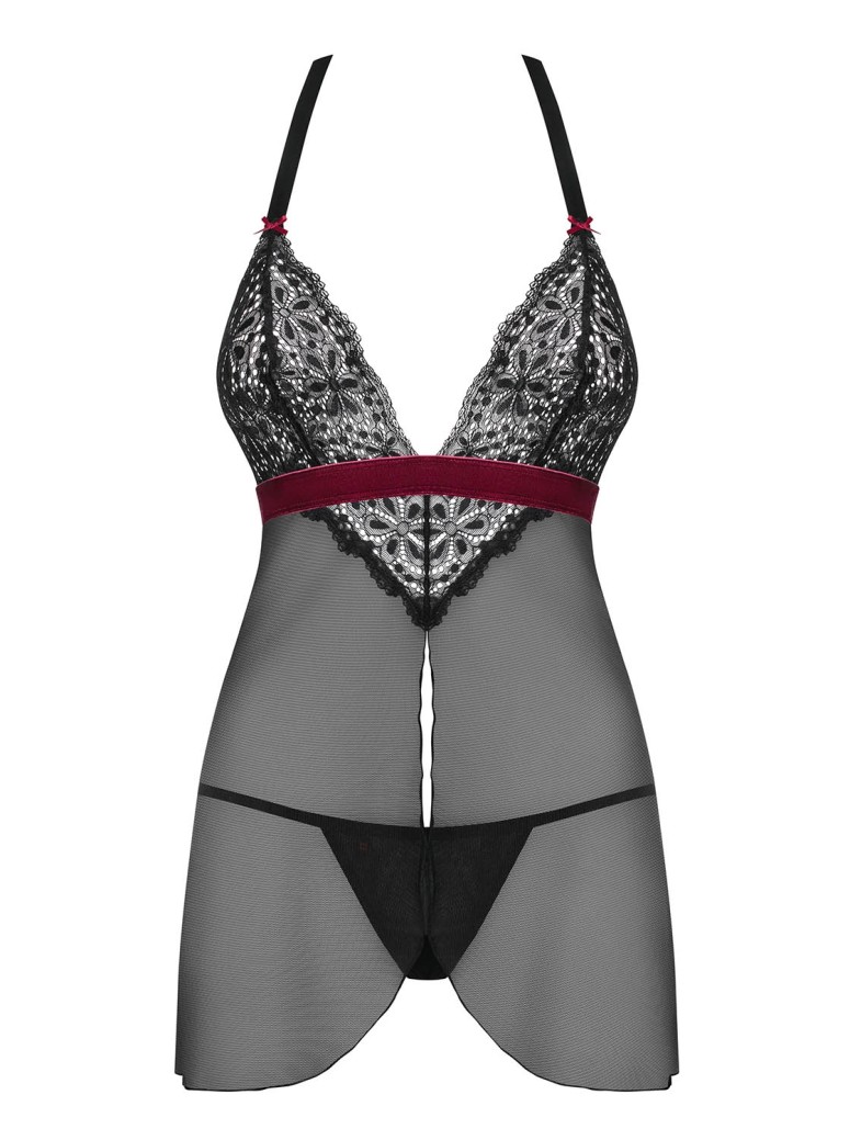 Obsessive Lingerie babydoll con perizoma Rossita