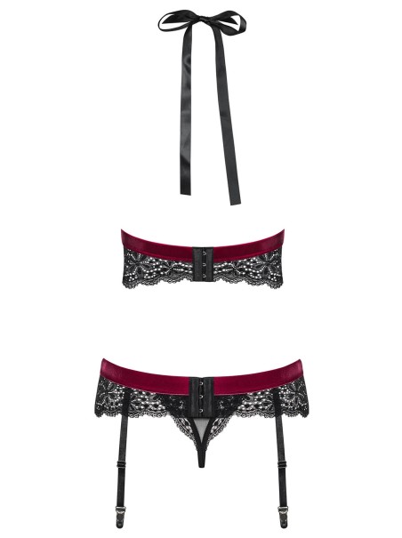 Obsessive Lingerie completino intimo con reggicalze Rossita