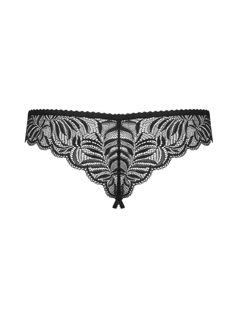 Obsessive sexy brasiliana aperta in pizzo nero collezione Contica