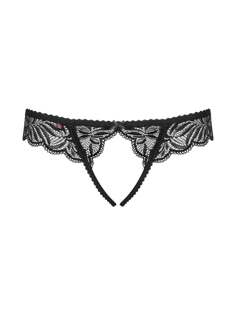 Obsessive sexy brasiliana aperta in pizzo nero collezione Contica