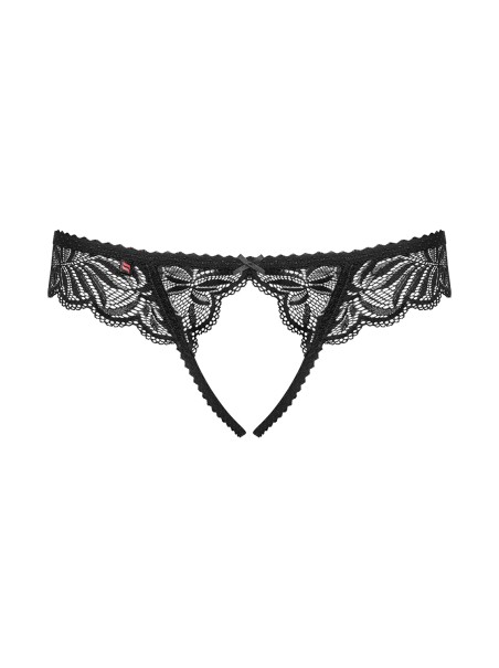 Obsessive sexy brasiliana aperta in pizzo nero collezione Contica