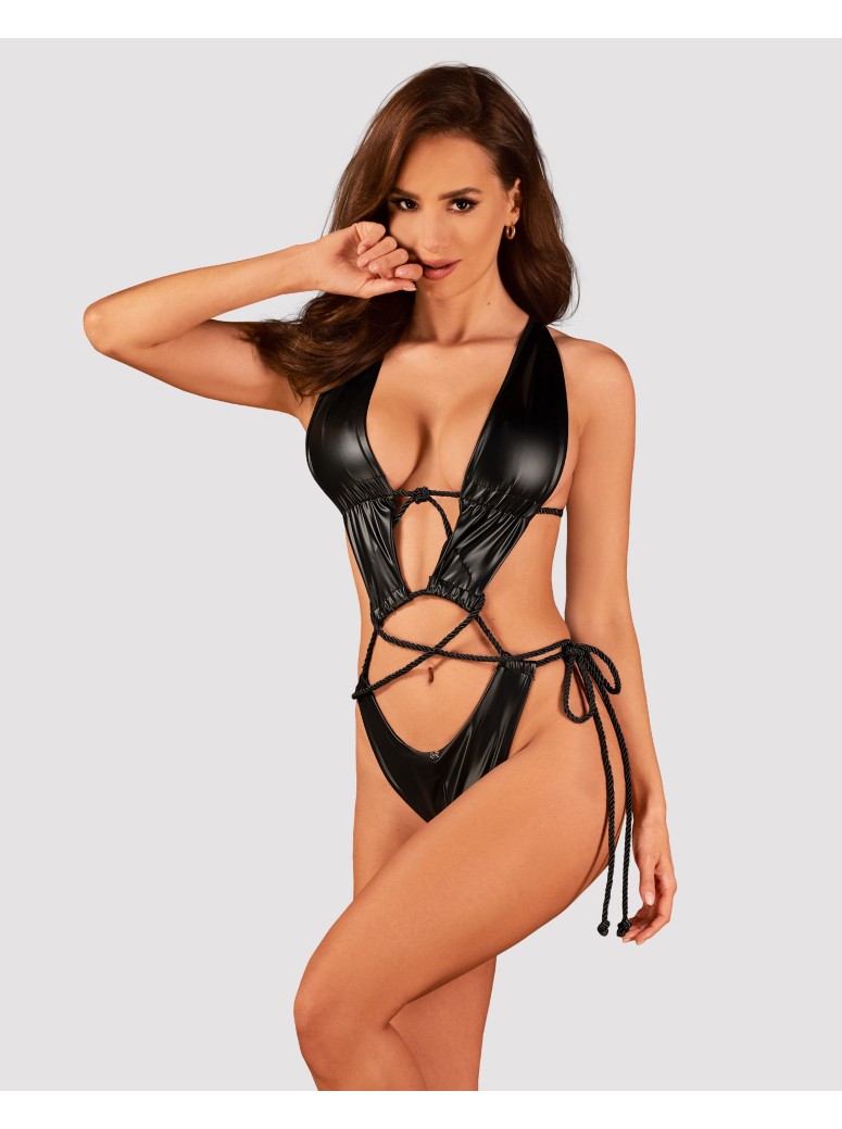 Obsessive Lingerie sexy body aperto effetto lucido collezione Cordellis