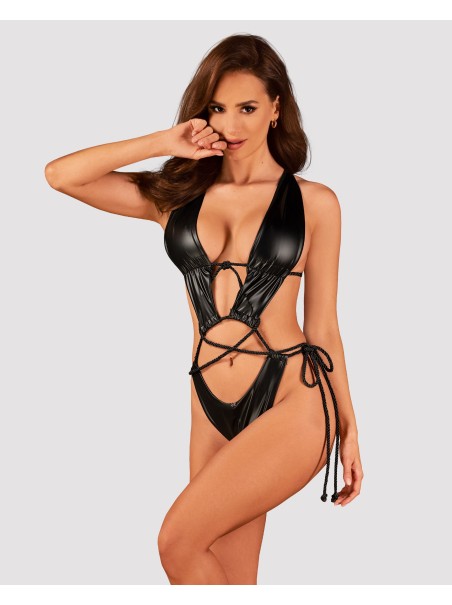 Obsessive Lingerie sexy body aperto effetto lucido collezione Cordellis