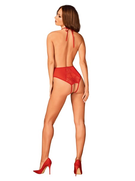 Obsessive Lingerie sexy body rosso aperto collezione Dagmarie Obsessive Lingerie sexy body rosso aperto collezione Dagmarie