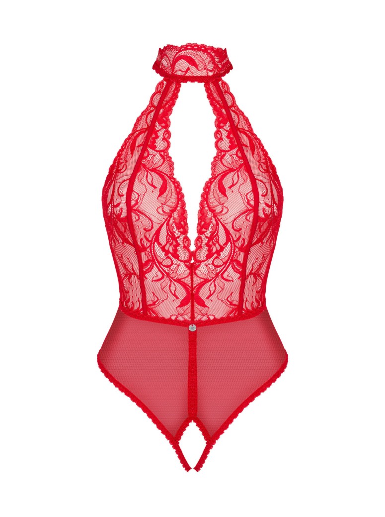 Obsessive Lingerie sexy body rosso aperto collezione Dagmarie