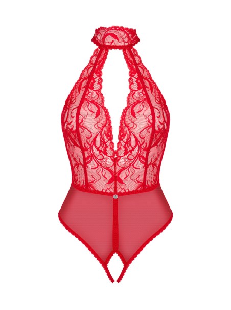Obsessive Lingerie sexy body rosso aperto collezione Dagmarie Obsessive Lingerie sexy body rosso aperto collezione Dagmarie