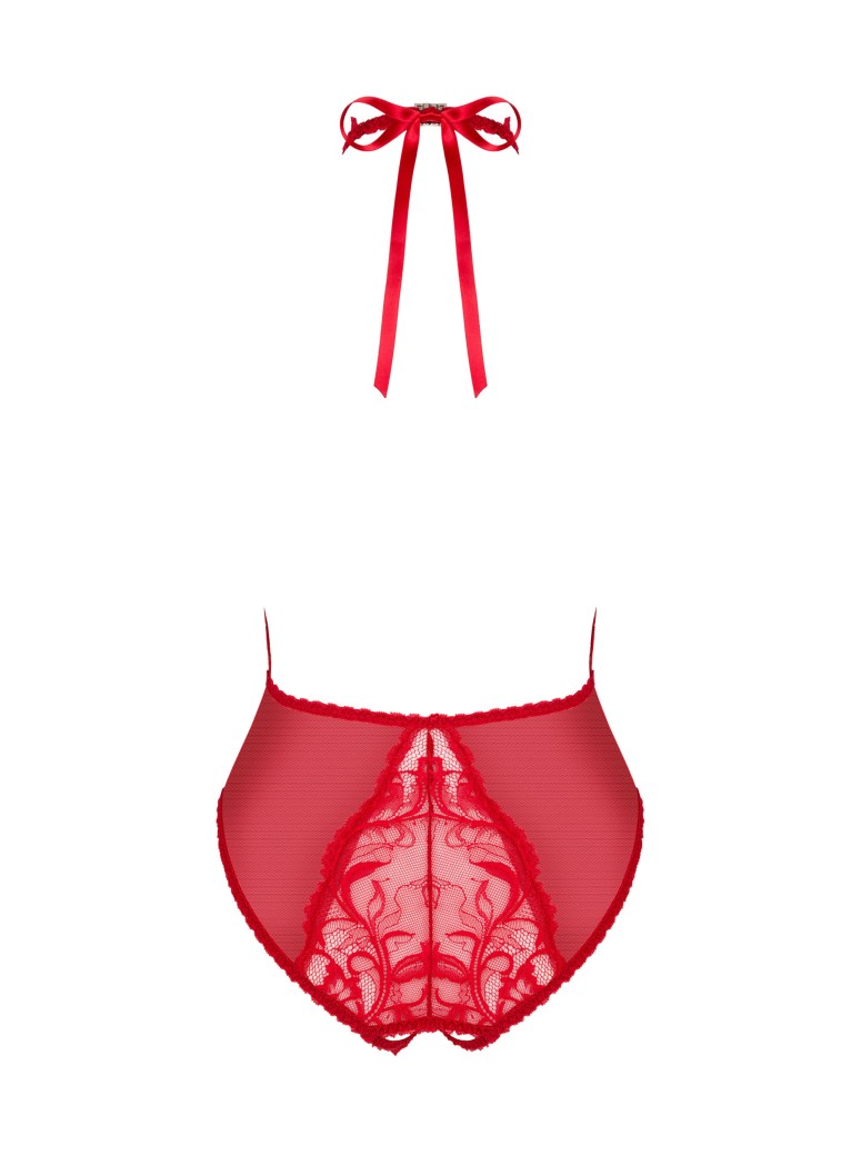 Obsessive Lingerie sexy body rosso aperto collezione Dagmarie