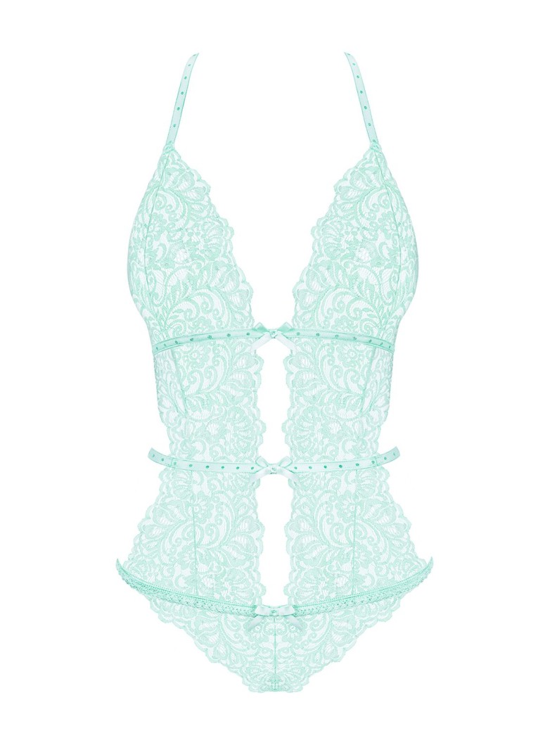 Obsessive Lingerie body in pizzo menta collezione Delicanta