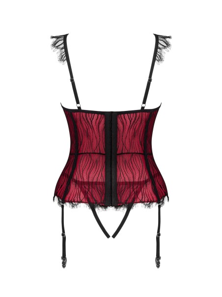 Obsessive sexy corsetto coppe aperte e perizoma aperto Denissa Obsessive sexy corsetto coppe aperte e perizoma aperto Denissa
